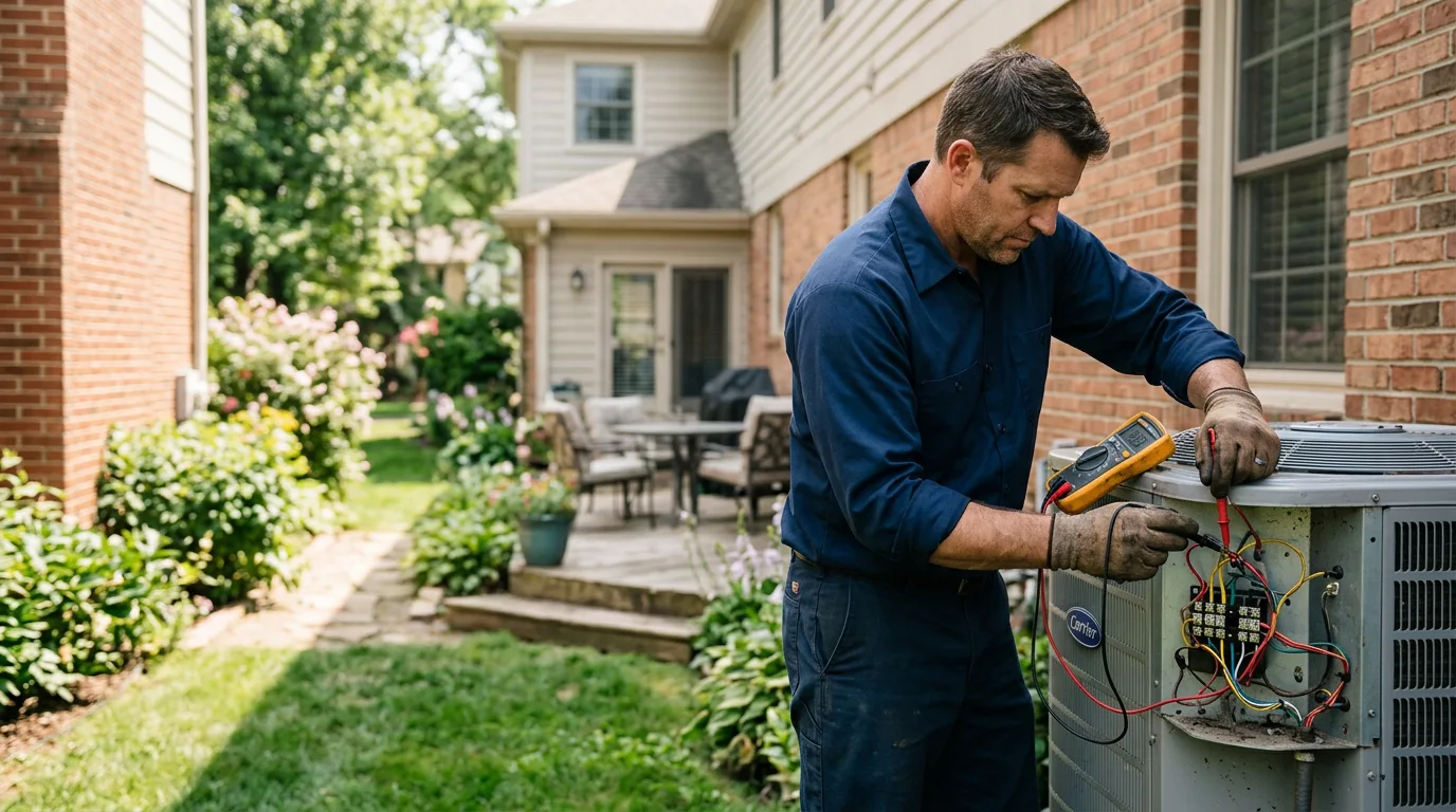 HVAC technician working near Ipswich, SD